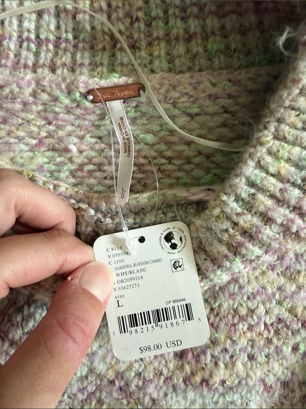 NWT | Free People Cotton Candy Pullover - Picture 5 of 7
